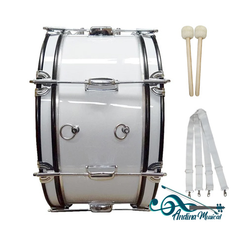 BOMBO NACIONAL MC-ART DE 20 PULG CON CORREA Y GOLPEADOR