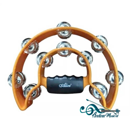 PANDERETA DOBLE HILERA ALICE ATB002-BK