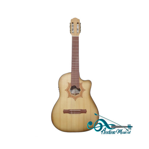 REQUINTO ELECTROACUSTICO ANDALUZA PINO ABETO BOQ. ESTRELLA + GT4