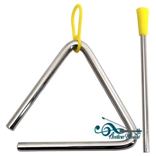 TRIANGULO EN ACERO 6CPK CON GOLPEADOR 01/6