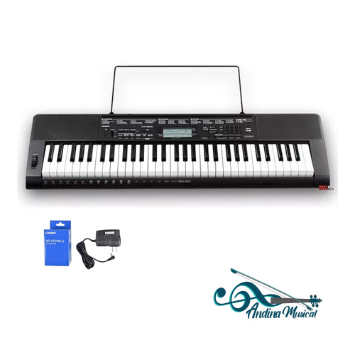 TECLADO CASIO CTK-3500 5/8 NEGRO CON ADAPTADOR