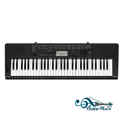 TECLADO CASIO CTK-3500 5/8 NEGRO CON ADAPTADOR